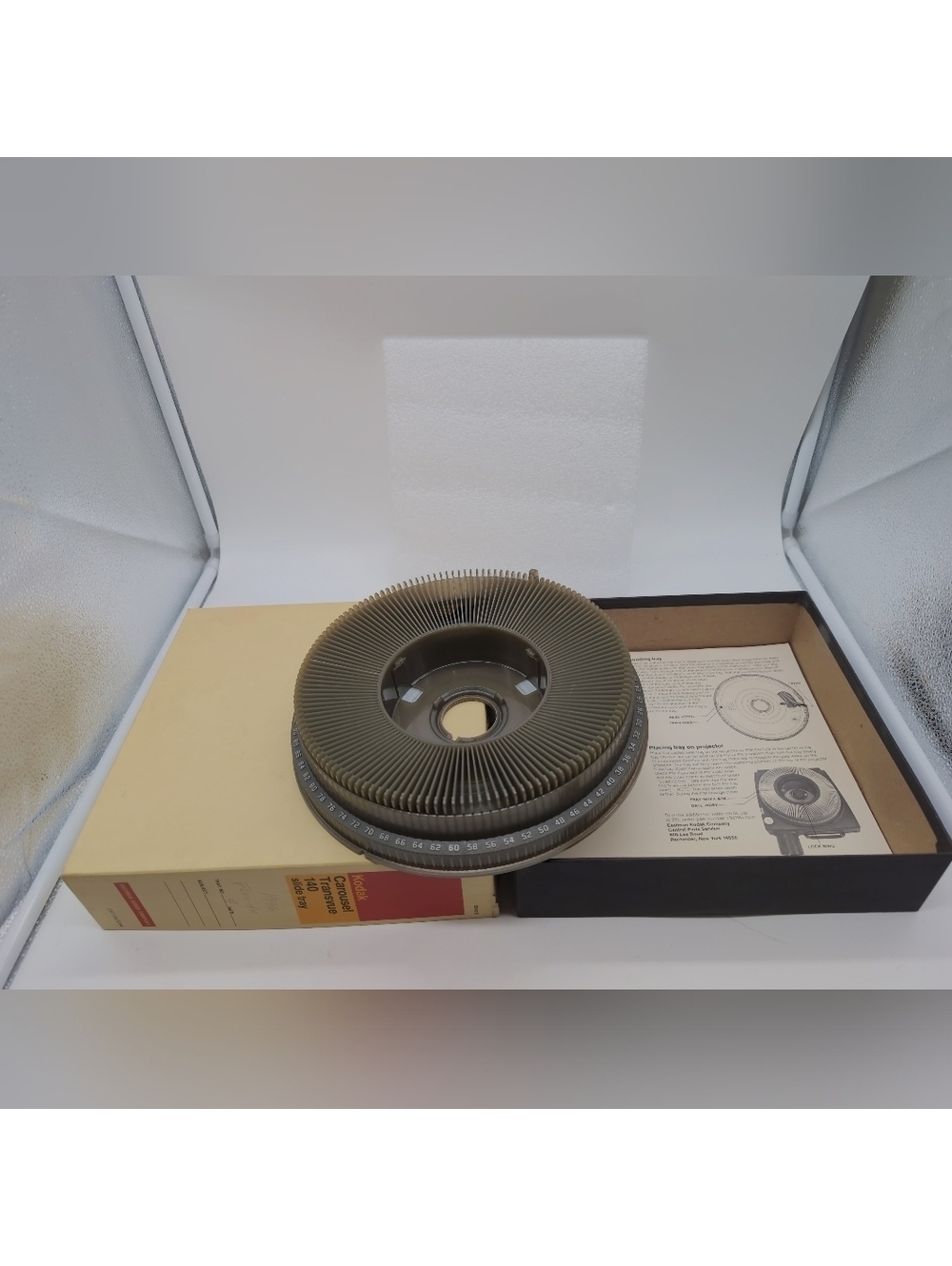 Vintage Kodak 140 Slide Projector Tray With Box And Insert